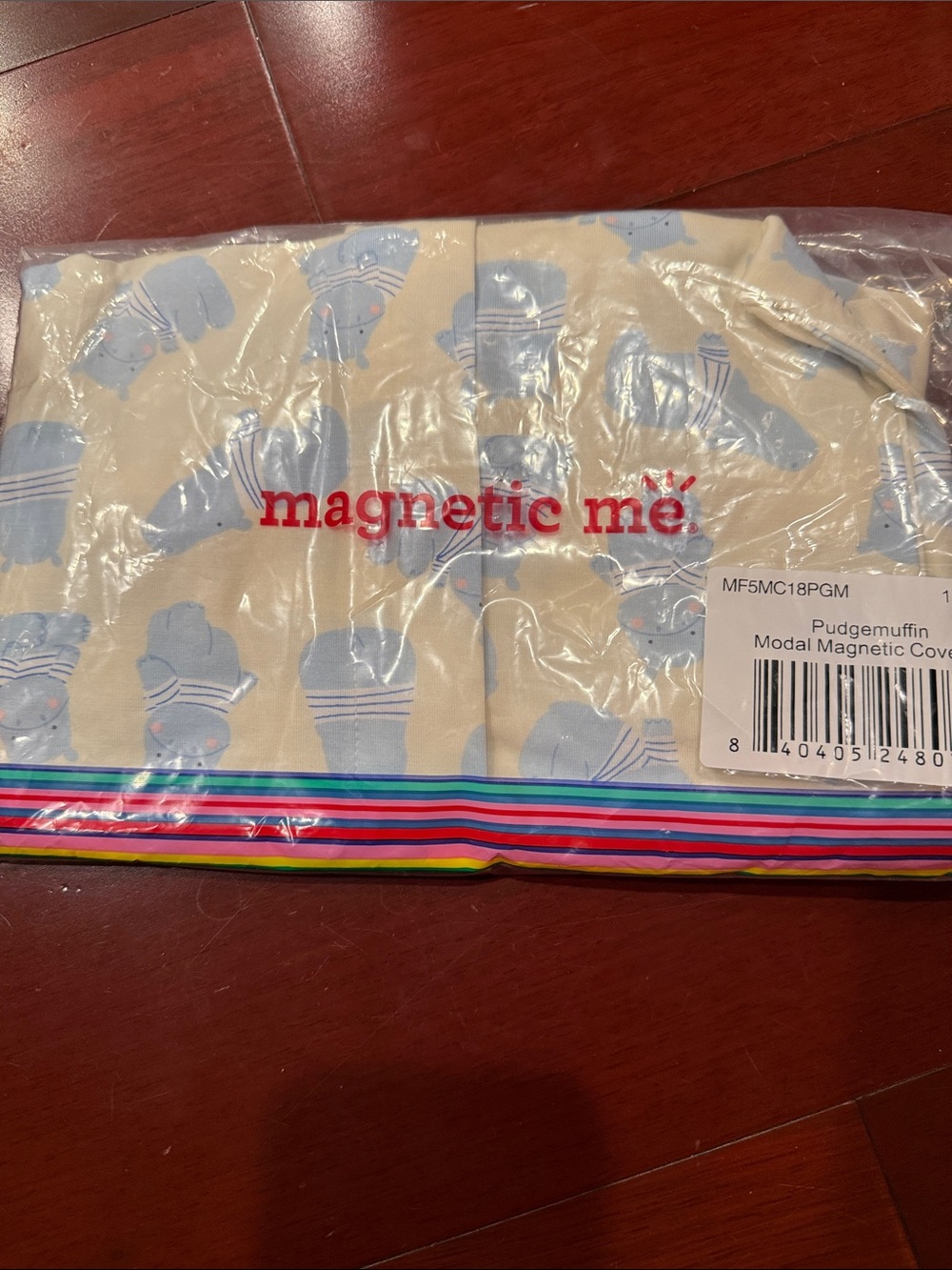 Magnetic Me Cream Baby Onesie with Hippo Print nwt